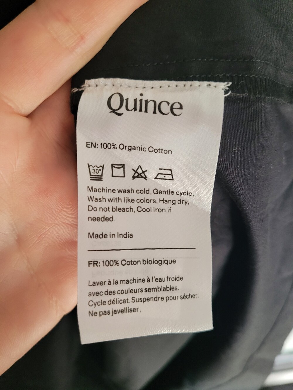 NWT Quince 100% Organic Cotton Poplin Boat Neck Maxi Dress - Black XS - Picture 6 of 10